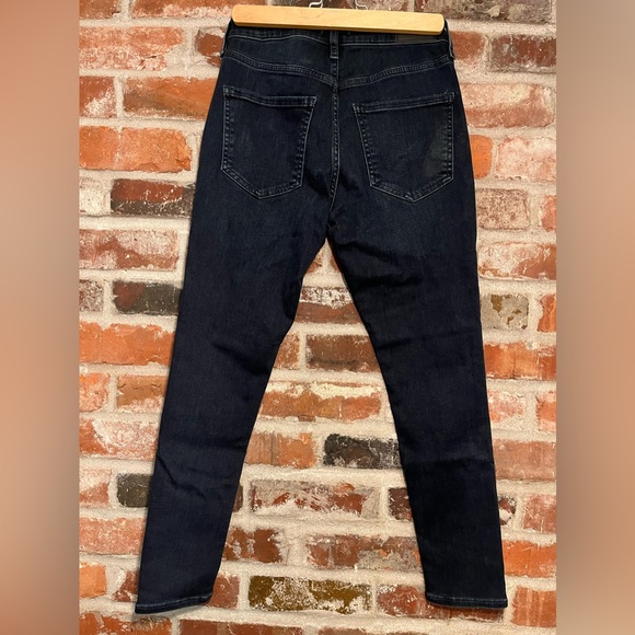 Express MID RISE DARK WASH SUPERSOFT SKINNY JEANS, size 2 short - Picture 3 of 3